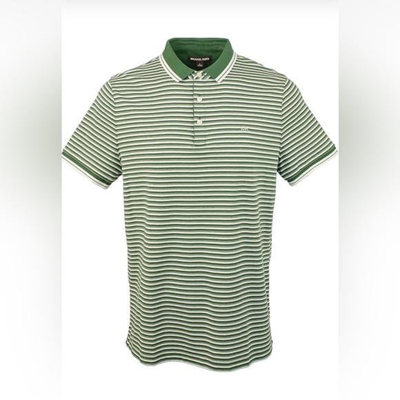 Michael Kors men’s polo size large colors, green and white size large nwt - Picture 1 of 6